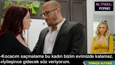 eve gelen misafir pornosu