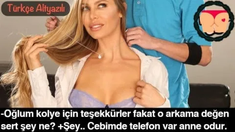 Olgun Anneme Kolye Takarken Çaktırmadan Kalçalarına Yasladım