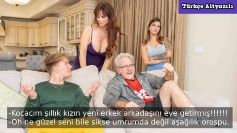 sevgilisini eve gizlice alıyor mutfaga
